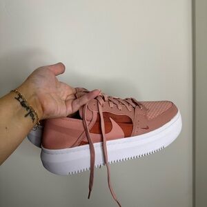 Nike Women's Rose Pink Platform Sneakers